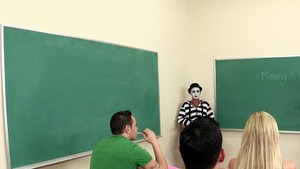 Big Tits at School - Mackenzee Pierce getting a facial video