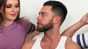 Sneaky Sex - Maya Kendrick giving head for Seth Gamble