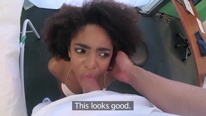 FakeHospital: Tattooed Luna Corazon POV dick sucking in office