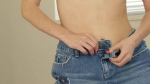 Nubiles: Brunette Lucie Cline striptease sex tape