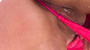 LUBED.com - Thick Taylor Sands stretching in bath