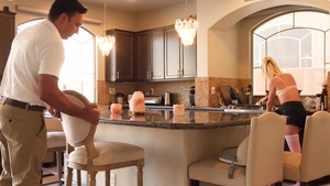 SpyFam - Jessie Saint riding huge vibrator