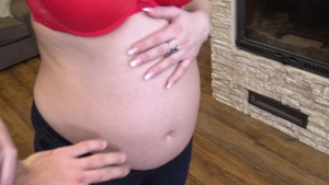 Debt4K.com: Pregnant Jessica Redd digs pussy sex