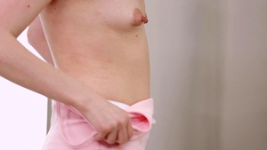 SheIsNerdy - European coed Bella Gray erotic doggy