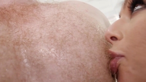 See Him Fuck - Hot April Olsen having fun with uncut dick stud