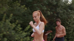 Blacked.com - Being pounded by big cock Aaron Rock outdoors